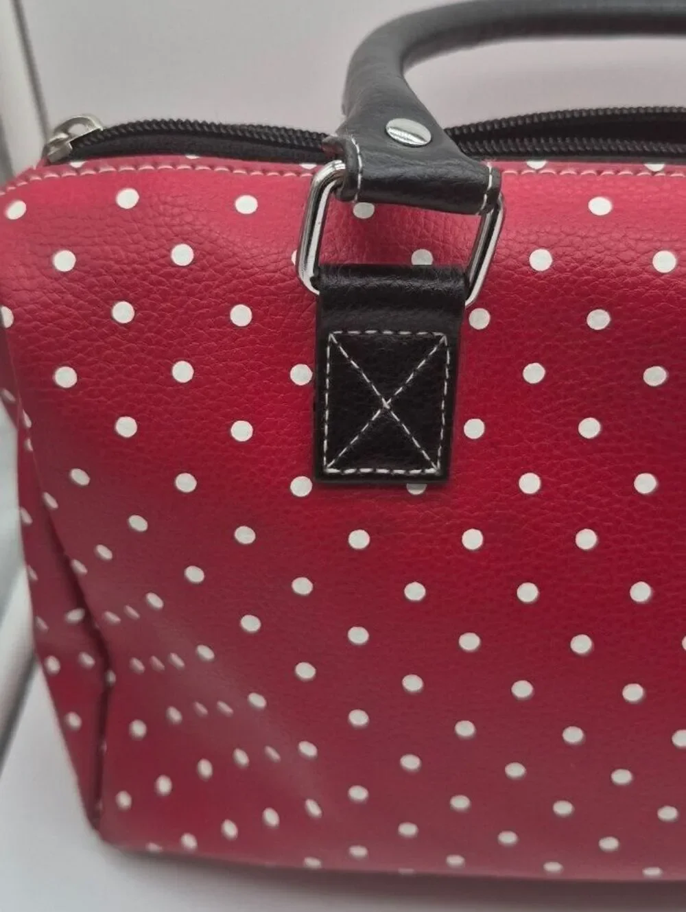 Disney Parks Minnie Mouse Red Polka Dot Satchel Handbag